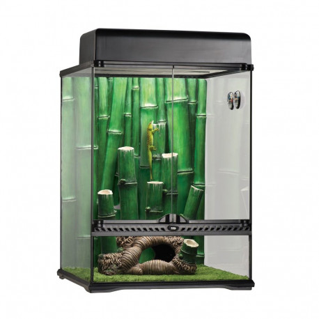 Stiklinis terariumas Exo-Terra Bamboo Forest Habitat L 45x45x60cm