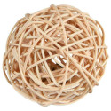 Игрушка для грызунов Мяч с колокольчиком из ротанга 4 см