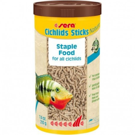 Complete feed Cichlid Sticks Nature 1000ml/210g, Sera