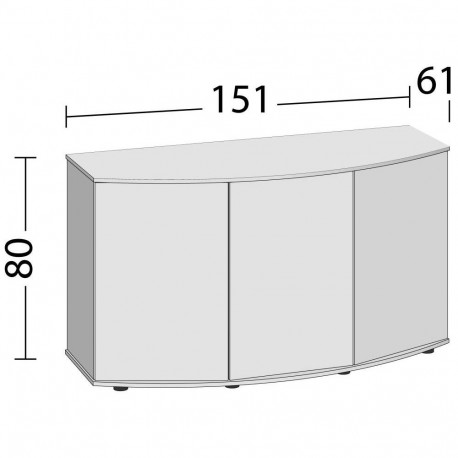 Aquarium base Cabinet Vision SBX 450 white