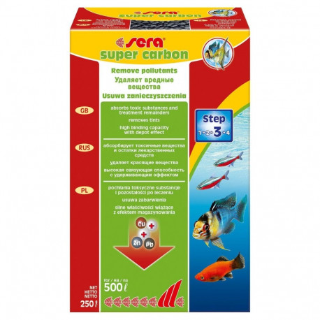 Filter media Sera super carbon 250 g