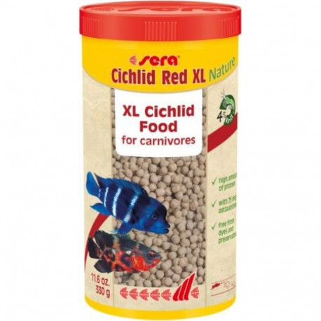 Complete feed Cichlid Red XL Nature 1000ml/330g, Sera