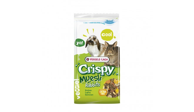 Complete feed Crispy Muesli Rabbits Tasty, for (dwarf) rabbits 1kg
