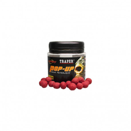 Groundbait TRAPER Ujuvad Boilies Maasikas 12mm 50g