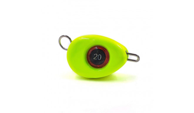 Jig sinker FH, 12 g, yellow, 3 pcs, Merganser