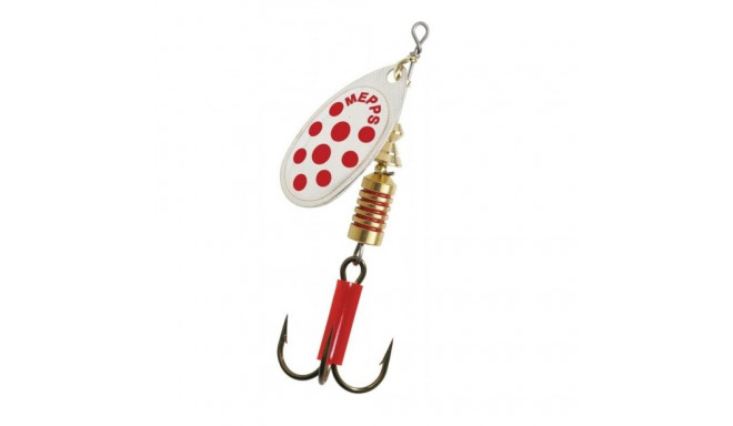 Spinner MEPPS COMET-5 11,0g hõbedased/punased täpid