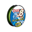 Braided fishing line Kizuna PE X8 Super Chartreuse 0,12mm 135m