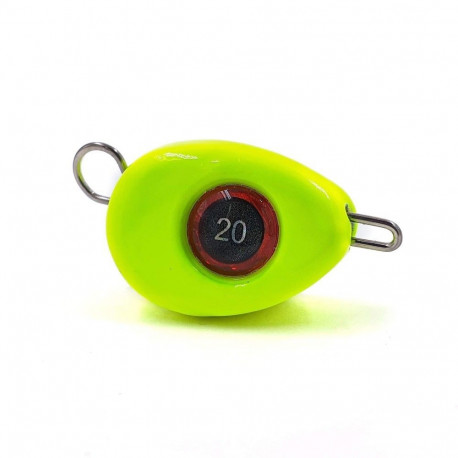 Jig sinker FH, 18 g, yellow, 3 pcs, Merganser