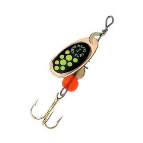 Spinner MEPPS BLACK FURY-1 3,5g copper/chartreuse dots
