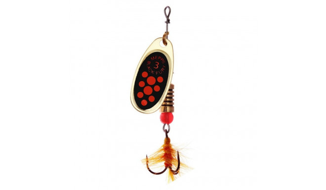 Spinner MEPPS BLACK FURY MOUCHE-3 6,5g gold/orange dots