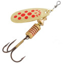 Spinner MEPPS COMET-3 6,5g gold/red dots