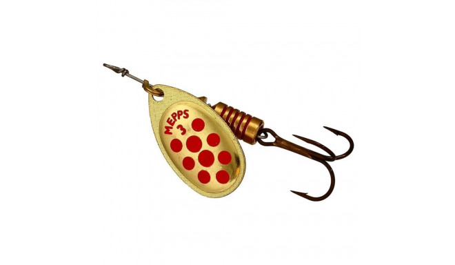 Spinner MEPPS AGLIA DECOREE-3 6,5g gold/red dots