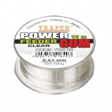 Power Feeder Gum Clear 10m 1.00mm 13kg
