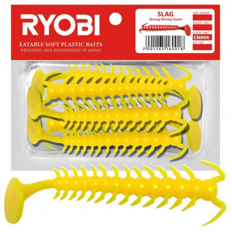 Soft lure Scented Ryobi Slag 71mm CN004 5pcs