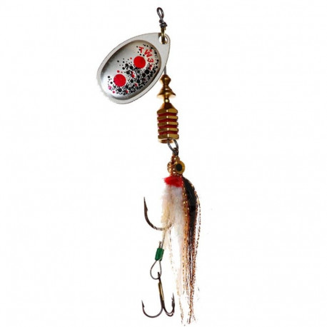 Spinner MEPPS AGLIA TW STREAMER-1 3,6g silver/streamer fly