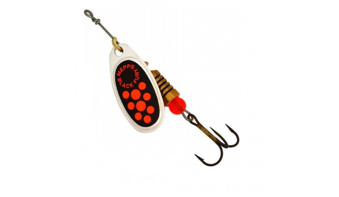 Spinner MEPPS BLACK FURY-4 8,0g hõbe/oranž Dots