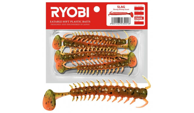 Soft lure Scented Ryobi Slag 71mm CN009 5pcs