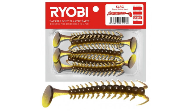 Soft lure Scented Ryobi Slag 71mm CN010 5pcs