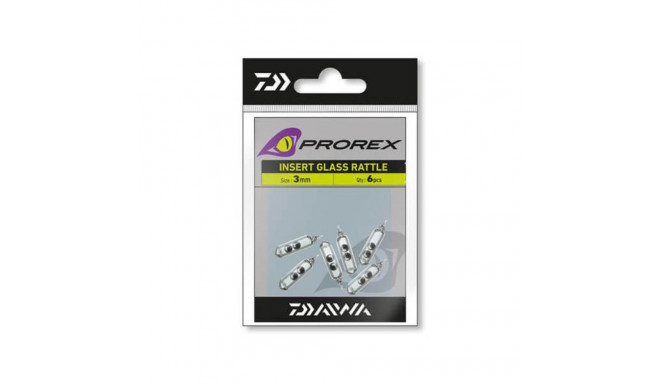 Daiwa PX Insert Glass Rattle 3mm 6pcs