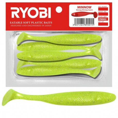 Silikoonlant söödav Ryobi Minnow 76mm CN002 5tk