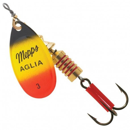 Spinner MEPPS AGLIA FURIA-3 6,5g must/kollane/punane