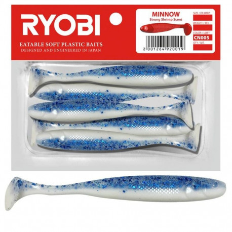 Silikoonlant söödav Ryobi Minnow 76mm CN005 5tk