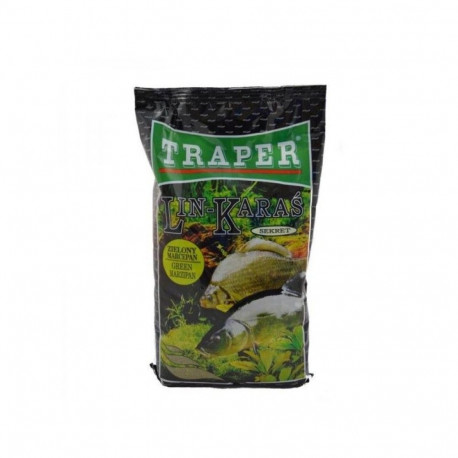 Maasööt TRAPER Sekret Tench-Crucian martsipan 1kg Green