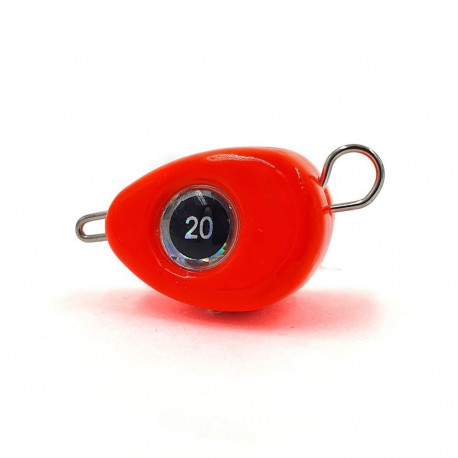 Jig sinker FH, 16 g, punane, 3 tk, Merganser