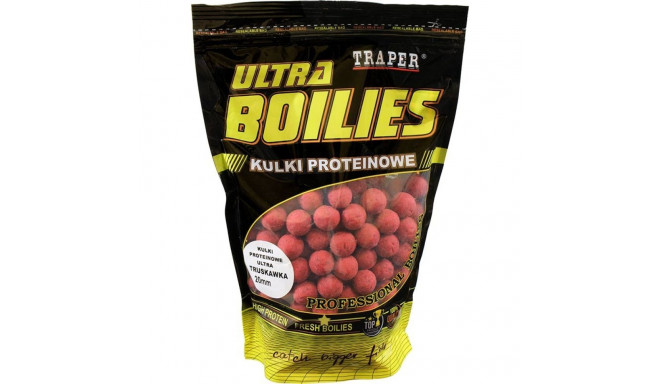 Groundbait TRAPER Ultra Boilies Strawberry 20mm 1000g