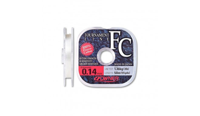 Fishing line Owner Flourocarbon Tournament Line 50m 0,180mm