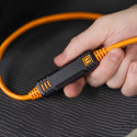TetherPro USB-C to USB-C 9.4m Right Angle | Orange