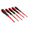 ERGO™ Slim VDE Insulated Slotted, Phillips and Torx® Screwdriver Set with 3-Component Handle - 5 pcs