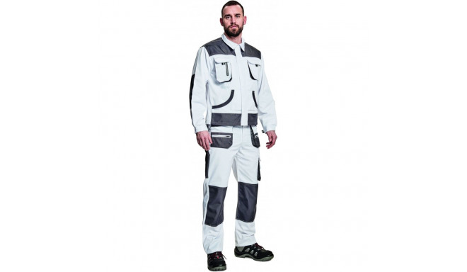 Cerva Carlo tööjakk valge/hall 48