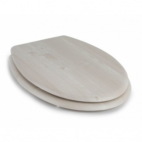 Beldray LA033710WOAKPFEU7  Wooden MDF Toilet Seat,  White Oak