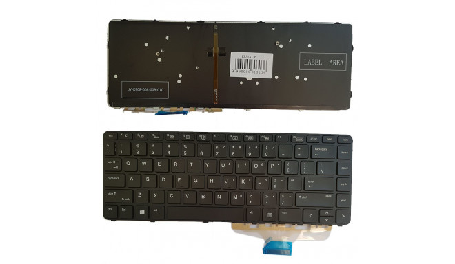 Keyboard HP: EliteBook Folio 1040 G3, 844423-001 with backlight