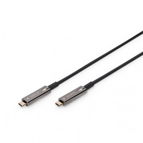 Digitus USB-C - USB-C AOC AV kaabel, UHD 4K / 60 Hz, 20 m