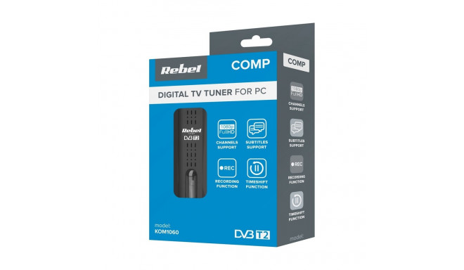 Rebel Comp Tuner DVB-T2,DVB-C,DVB-T H.265 HEVC USB