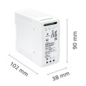 Qoltec 50885 Stable DIN Rail Power Supply with UPS function | 40W