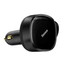 Baseus car charger Enjoyment Retractable 2w1 30W black with cable 2x USB-C