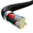 Baseus cable 3in1 Rapid PD USB-C - micro USB + Lightning + USB-C 1,5m black 20W