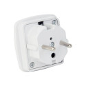 Gembird | AC power adapter, UK socket to EU Schuko plug, 7.5 A | Travel adapter