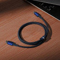 Baseus Tungsten Gold USB-C / USB-C 100W 2m cable - navy blue