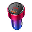 Baseus Magic Series PPS USB-C / USB-A 45W PD QC 6A car charger - red