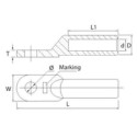 Aluminium Lug for 50mm2 Cable, 10pcs