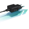 Samsung EP-T2510XWE 25W GaN USB-C pistik  kiirlaadija + 5A USB-C 1,8 m kaabel Must (Blister)