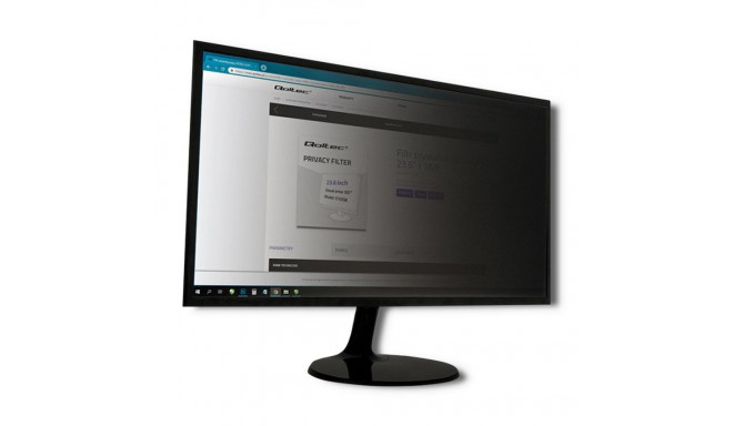 Qoltec 51059 display privacy filters 60.5 cm (23.8")