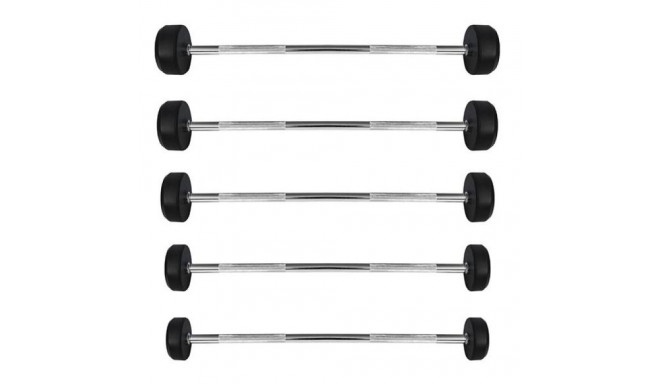 Rubber-coated HMS fixed barbell/bar 10 kg GSG-10