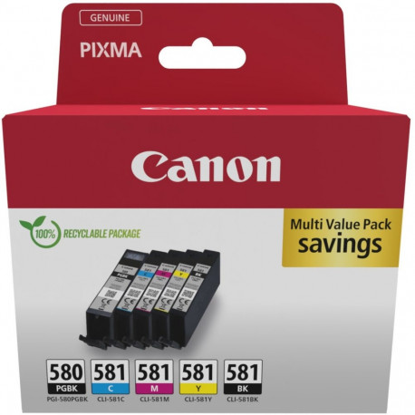 "Canon Tinte PGI-580/CLI-581 2078C008 5er Multipack (BK/C/M/Y/PGBK)"