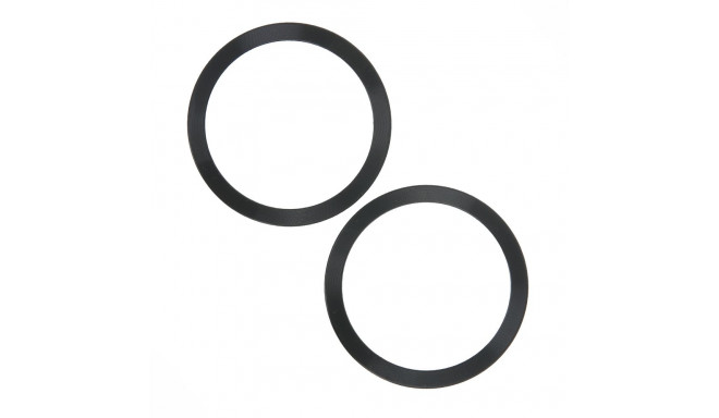 Metal Ring (2 in set) black