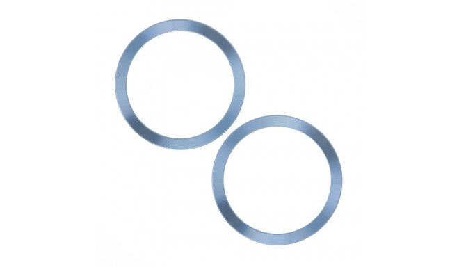 Metal Ring (2 in set) light blue